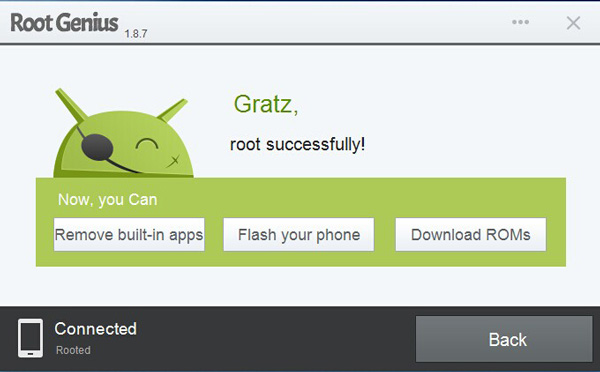root successfully