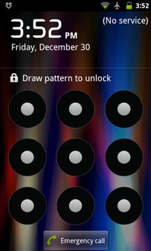 Android screen lock pattern