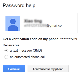gmail password help