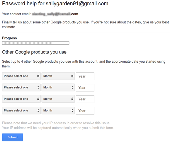 Select google product you use