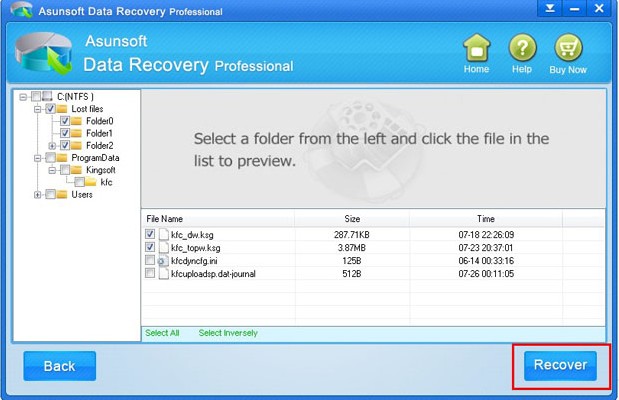 recover fromatted data