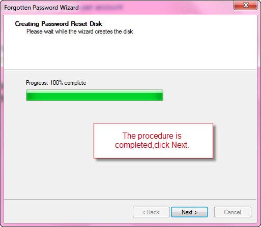 password reset disk