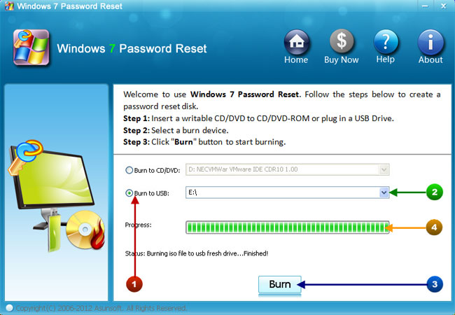 password reset disk