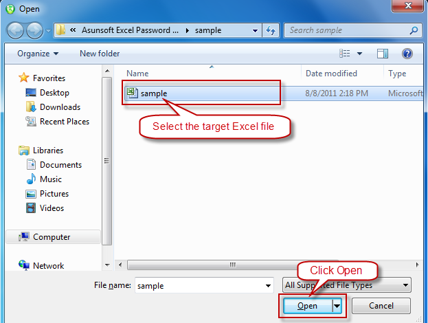 lock excel file password open