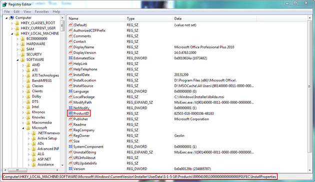 check windows server 2012 activation key with windows registry