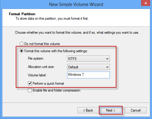 configure volume settings