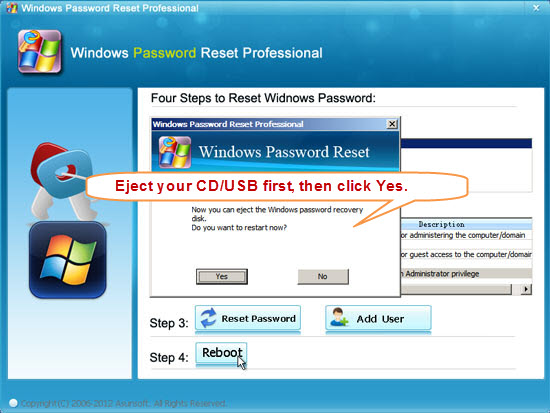 Vista password recovery