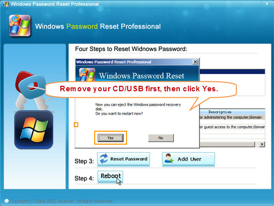 windows vista password reset