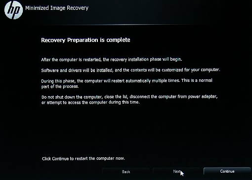 How to restore HP laptop to factory setting