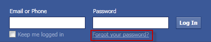 Forgot your password