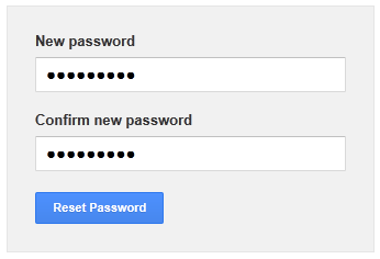 enter a new password