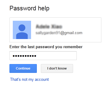 gmail forgot my username