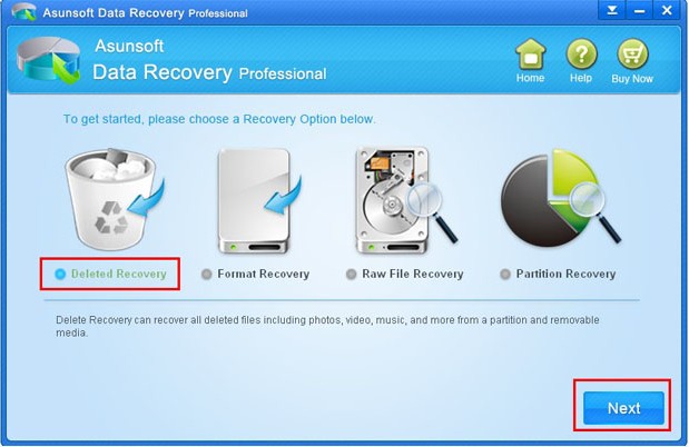 recover deleted data