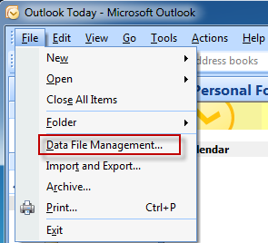 Data file management