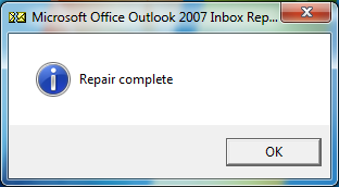 repair complete