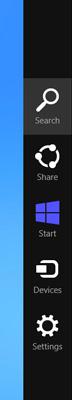Windows 8 charms bar