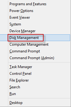 Windows 8 disk management