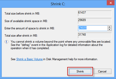 Click Shrink