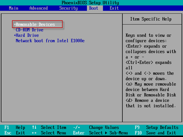 BIOS setup