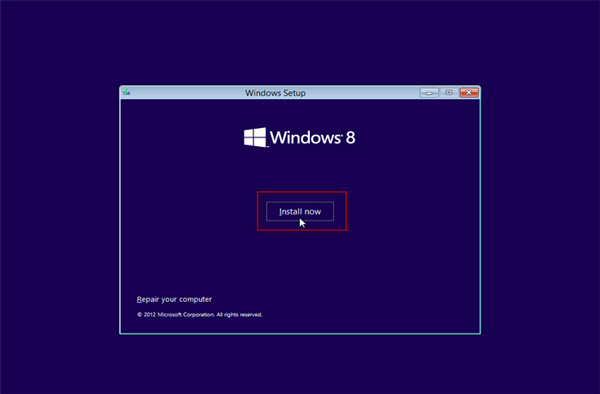 Click install now