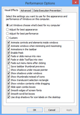 Performance options