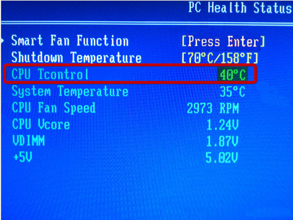 Check cpu temperature