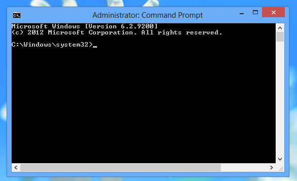 Windows 8 Command Prompt