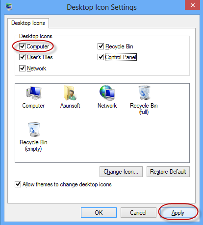 Desktop Icon Settings