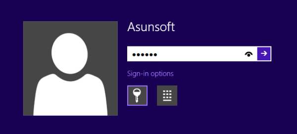 sign in options