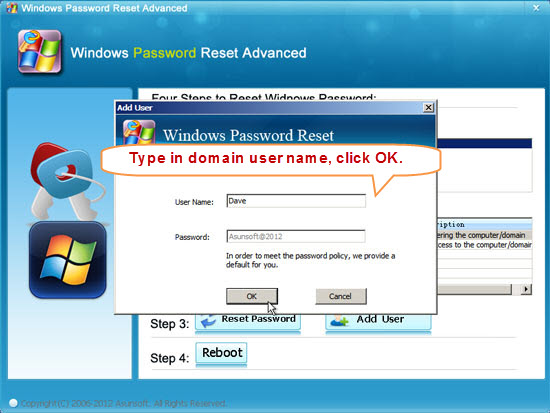 asunsoft windows password reset advanced